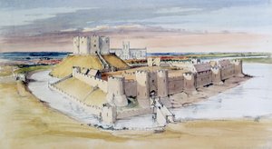 Illustration du château de York, North Yorkshire, tel qu