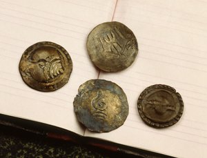 Pièces de monnaie du royaume Mon de Dvaravati, 8e-9e siècle
