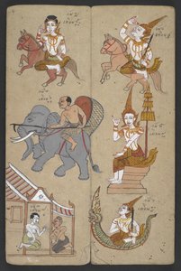 Or 16455 f.4r, Animaux du Zodiaque, de Phrommachat - Thai School