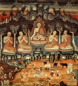 Le Premier Sermon et Khattana Kuman Jataka, 1867 - Thai School