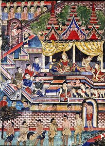 Wiharn Laikarn, épisode du Jataka Sang Thong - Thai School