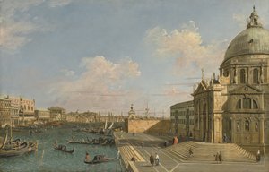 Entrée du Grand Canal, Venise, vue vers l