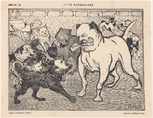Caricature de la loi électorale de Johannes Tak van Poortvliet - Theo van Hoytema