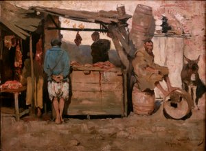 Boucherie à Tanger - Théo van Rysselberghe