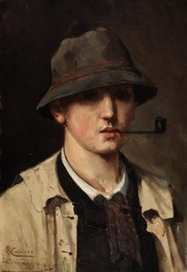 Autoportrait, vers 1880 (huile sur toile) - Theo van Rysselberghe