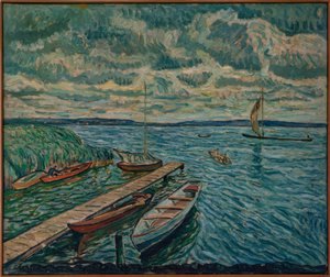Barques sur le Schwielowsee - Theo von Brockhusen