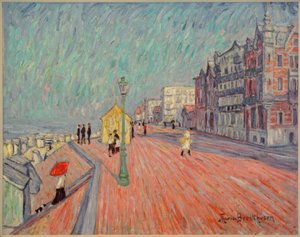 Promenade de plage à Knocke - Theo von Brockhusen