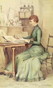 SAR la princesse de Galles (plus tard reine Alexandra) à Marlborough House, de Vanity Fair, 1882 - Theobald Chartran