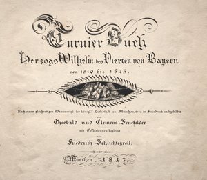 Livre sur les Tournois : Page de Titre