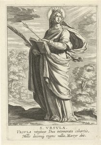 Sainte Ursule (série: Saintes femmes, Speculum Illustratum Virginum) - Theodoor Galle