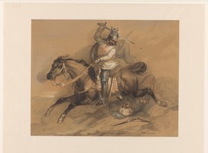 Croisé battant un soldat turc - Theodoor Schaepkens