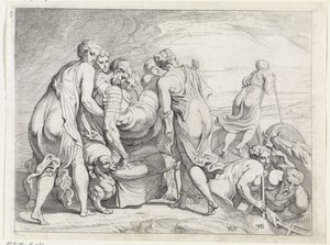 Les Phéaciens amènent le dormeur Ulysse à Ithaque - Theodoor van Thulden