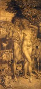 Les Trois Âges de la Vie - panneau gauche - Theodor Baierl