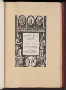 Page de titre pour L. Annaei Senecae Philosophi Opera Qvae Exstant Omnia a Ivisto Lipsio - Theodor Galle