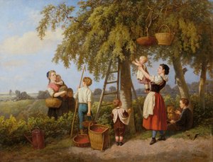 La récolte des cerises - Theodor Hosemann