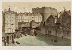 Le petit Châtelet et le petit pont - Theodor Josef Hubert Hoffbauer