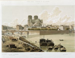 Notre Dame de Paris vue des quais de la Seine à Paris