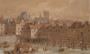 Le Grand Châtelet et le Pont aux Meuniers - Theodor Josef Hubert Hoffbauer