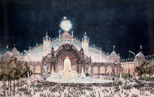 Exposition universelle, vue du palais de l