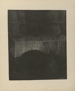 Illustration du livre Svartedauen par Kittelsen, Th. et publié par L.E. Tvedte (no, 1901)