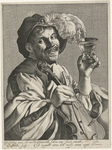 Homme avec violon et roemer