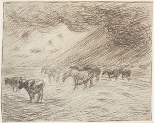 Une averse - Theodor Philipsen