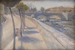 La rivière Liri, Italie