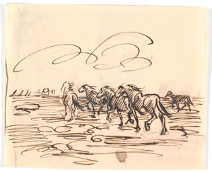 Chevaux au trot