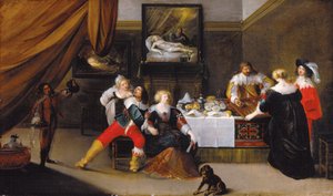 Les joueurs de cartes - par Theodor Rombouts (1597-1637) - Theodor Rombouts