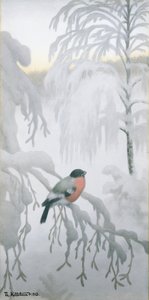 Bouvreuil - Theodor Kittelsen