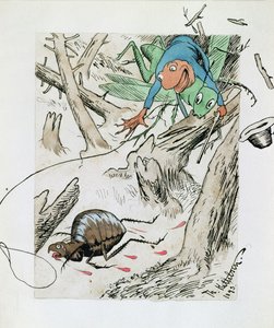 Chasse aux puces dans la forêt vierge