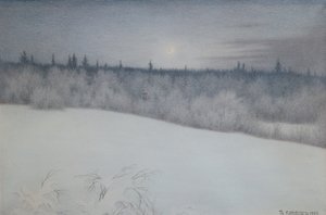 Réveillon du Nouvel An - Theodor Kittelsen