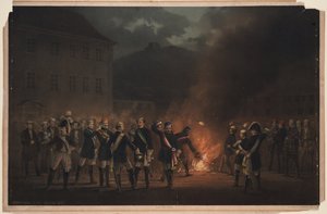 Procession aux flambeaux à Heidelberg le 30 janvier 1857 - Theodor Verhas