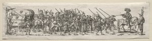 Soldats en marche - Theodor de Bry