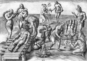 Les Indiens Timucuan soignent les malades