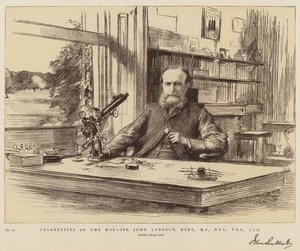 Célébrités du jour, Sir John Lubbock, baronnet, MP, DCL, FRS, LLD - Theodore Blake Wirgman