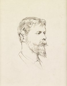 Portrait de Sir Ernest Waterlow, un profil - Theodore Blake Wirgman
