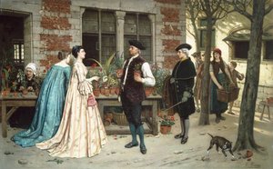 Le vendeur de fleurs - Theodore Ceriez