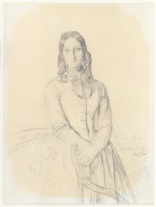 Portrait of Madame Gabrielle Marcotte de Quivières - Théodore Chassériau