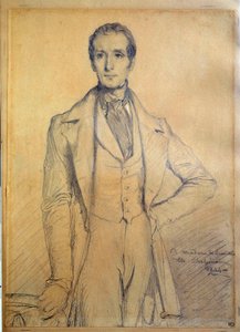 Portrait du poète Alphonse de Lamartine (1790-1869) - Théodore Chassériau