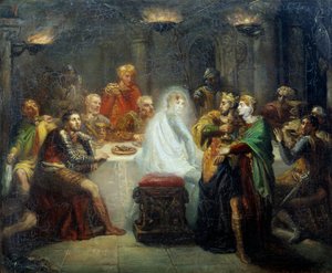 Le spectre de Banco, illustration pour MacBeth de William Shakespeare