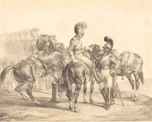 Une fête des gardes de la vie - Theodore Gericault