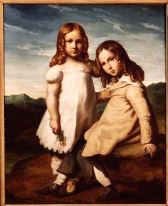 Alfred Dedreux (1810-60) enfant avec sa sœur, Elisabeth, 1816-17 - Theodore Gericault