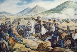 Le général argentin José de San Martín (1778-1850) à la bataille de Chacabuco, 12 février - Theodore Gericault