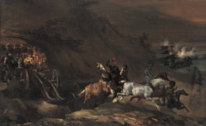 Artillerie en marche - Theodore Gericault