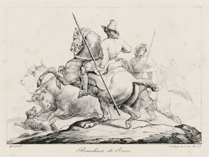 Bouchers de Rome (Roman Butchers) - Theodore Gericault