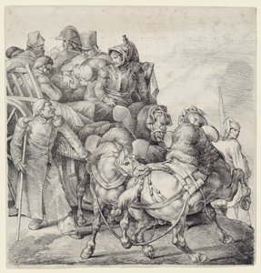 Chariot chargé de soldats blessés (A Wagon Full of Wounded Soldiers)