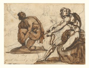 Nus classiques (recto) ; Statuaire classique (verso) - Theodore Gericault