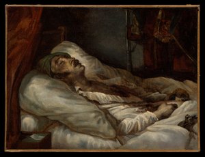 Le général Letellier sur son lit de mort - Theodore Gericault