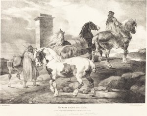 Chevaux allant à une foire - Theodore Gericault